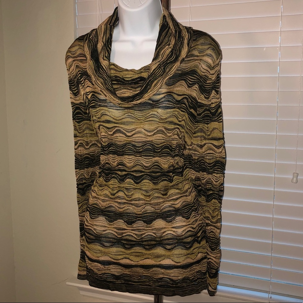 Jones New York Women’s Small Blouse Cowl Collar